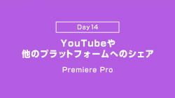 【Day14】YouTubeや他のプラットフォームへシェア